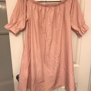 off the shoulder dress